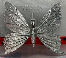 silver plated butterfly