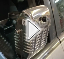 Silver plated drive-in speaker