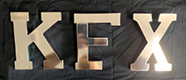 Gold plated Letters